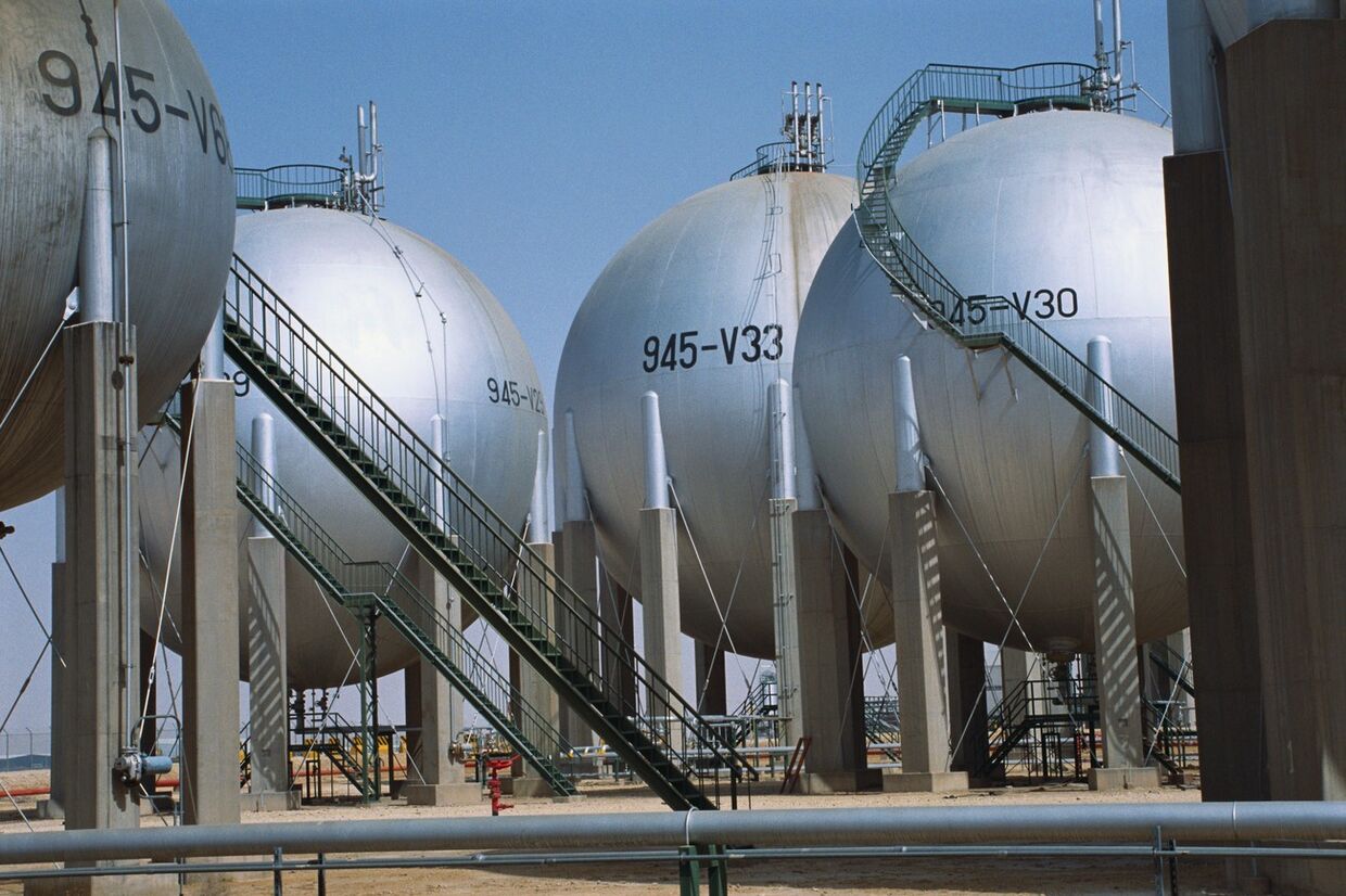 Газовые резервуары компании Saudi Aramco 