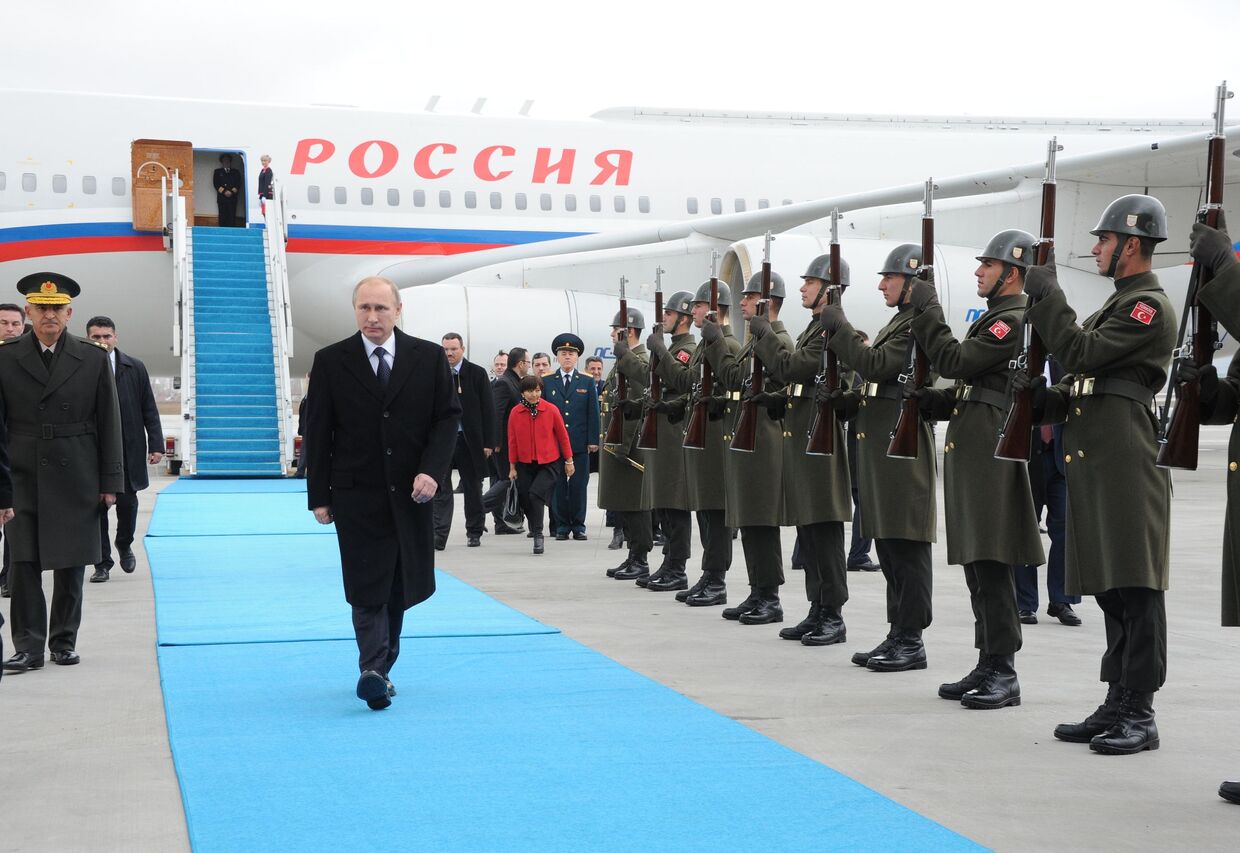 Рабочий визит Владимира Путина в Турцию