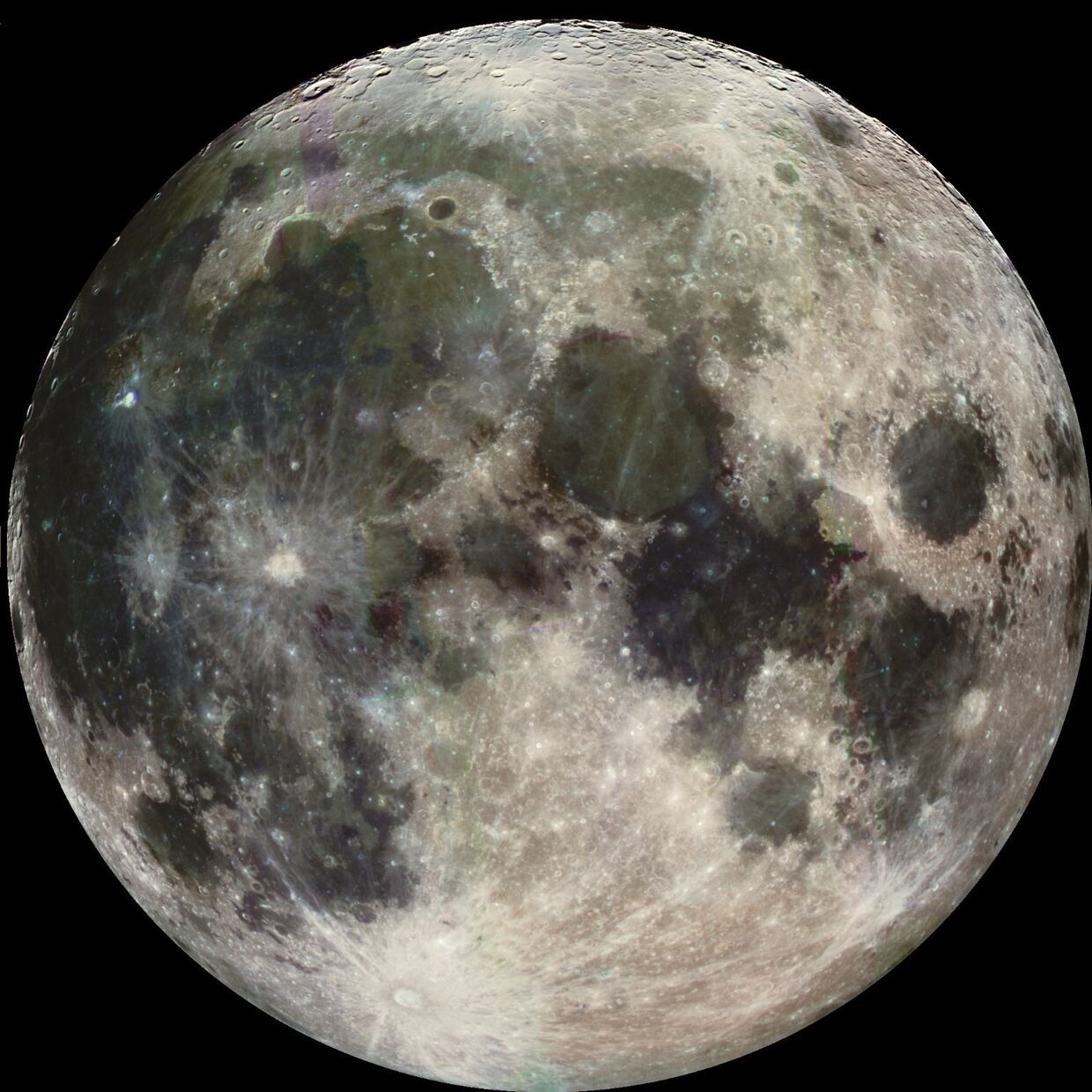 Луна, сфотографированная аппаратом «Галилео»