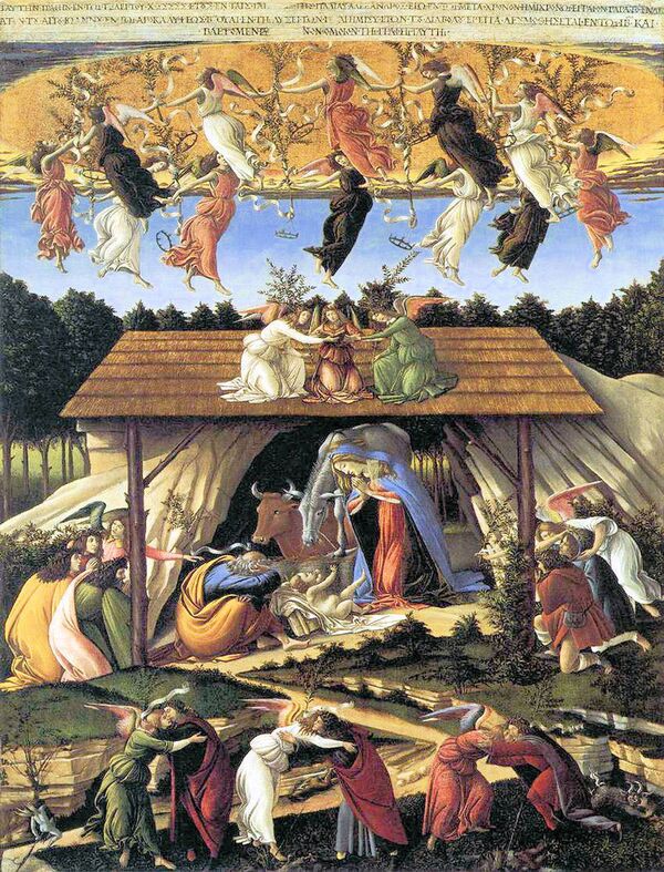 Сандро Боттичелли «Мистическое Рождество» (1501)