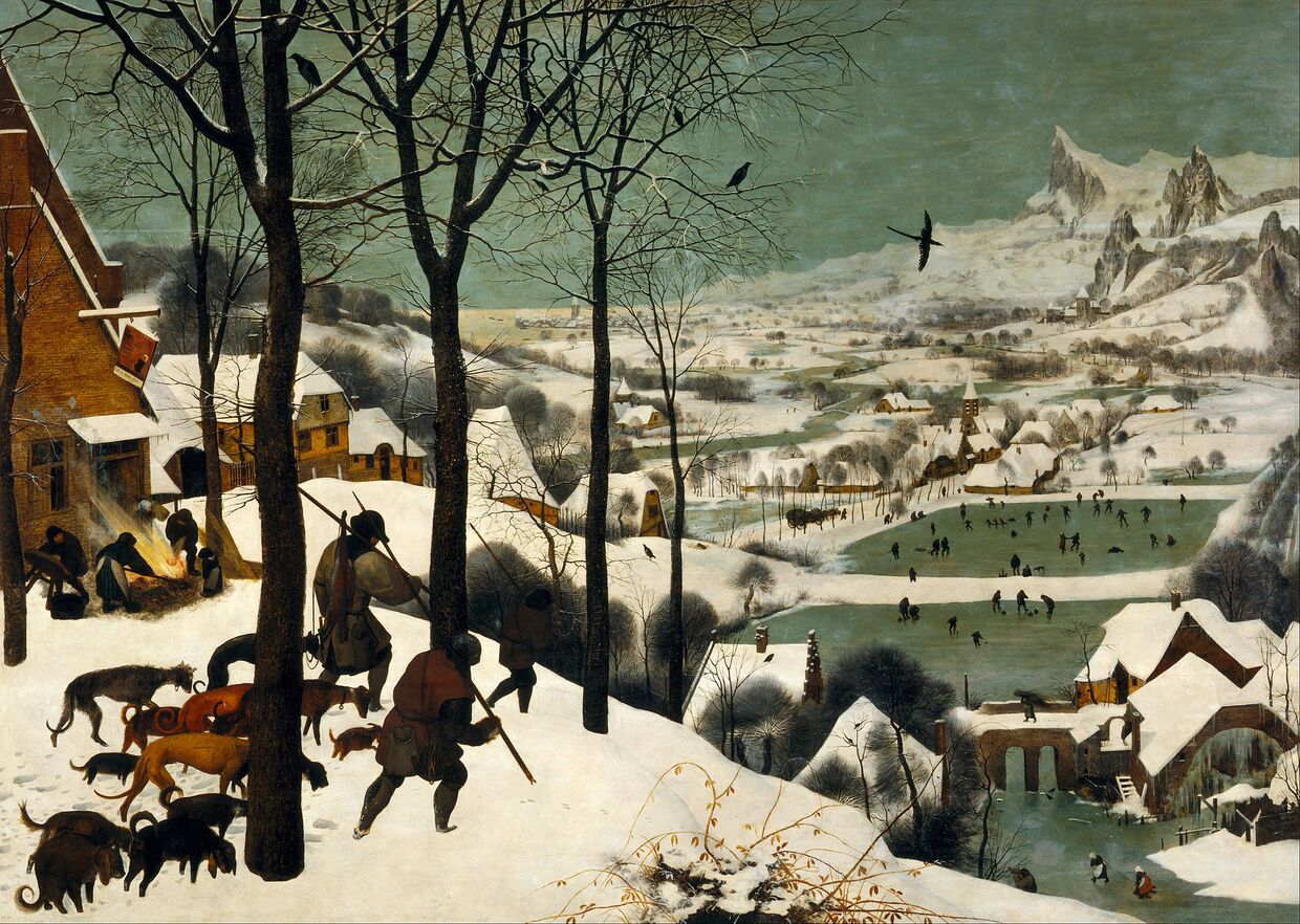 Питер Брейгель Старший «Охотники на снегу» (1565)