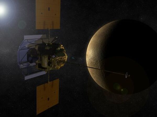Межпланетная станция «Мессенджер» (Messenger) на орбите Меркурия