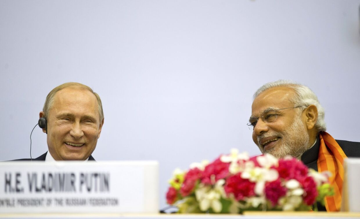 Владимир Путин и Нарендра Моди, визит президента России в Индию