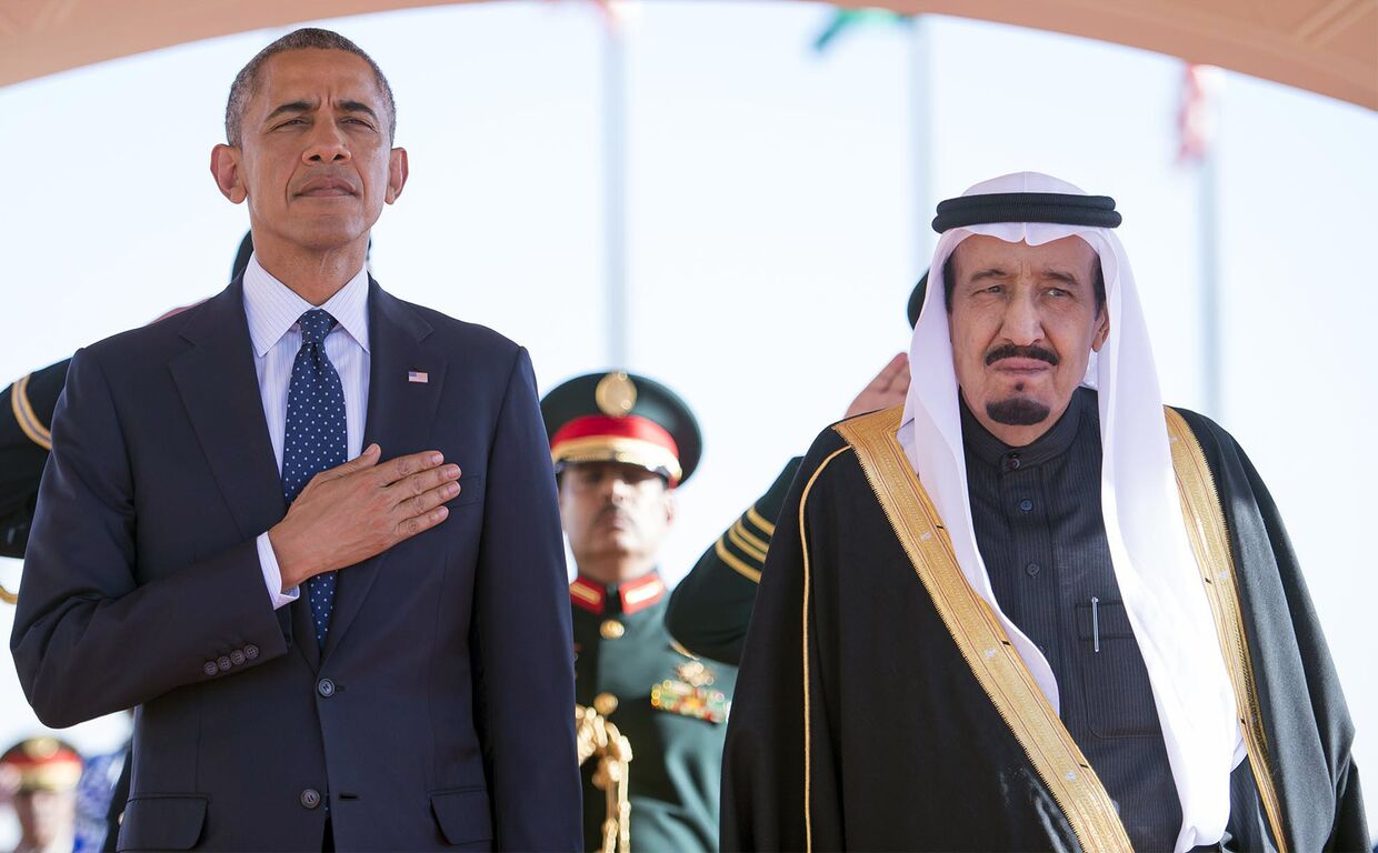 Барак Обама и король Саудовской Аравии Салман ибн Абдул-Азиз Аль Сауд
