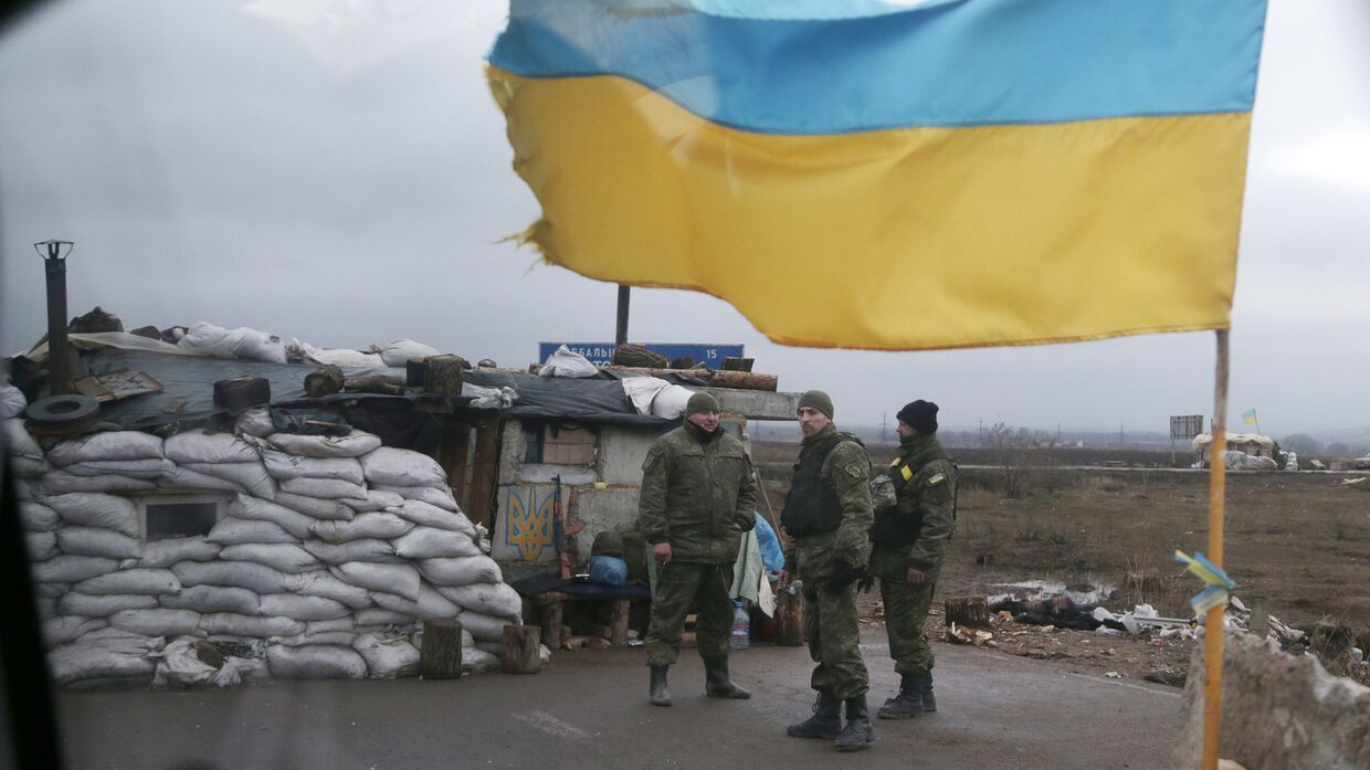 Блокпост украинской армии в Артемовске
