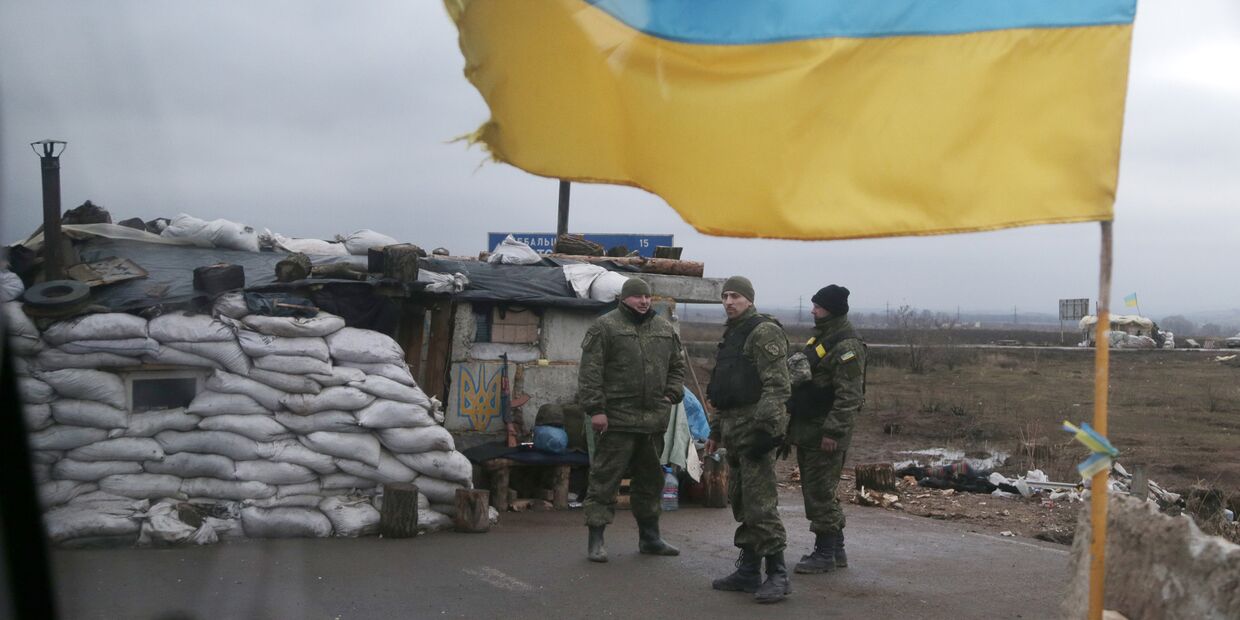 Блокпост украинской армии в Артемовске