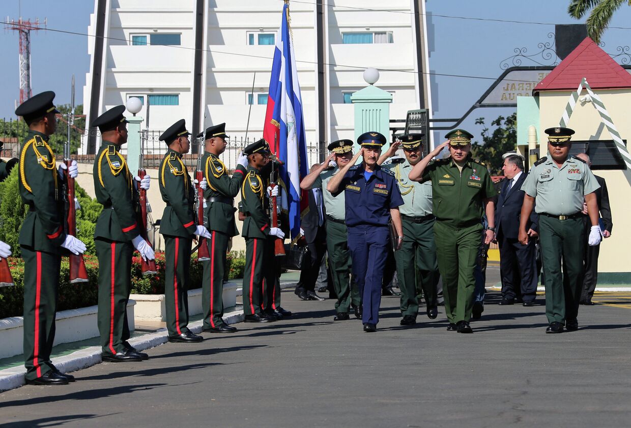 Официальный визит министра обороны РФ Сергея Шойгу в Никарагуа