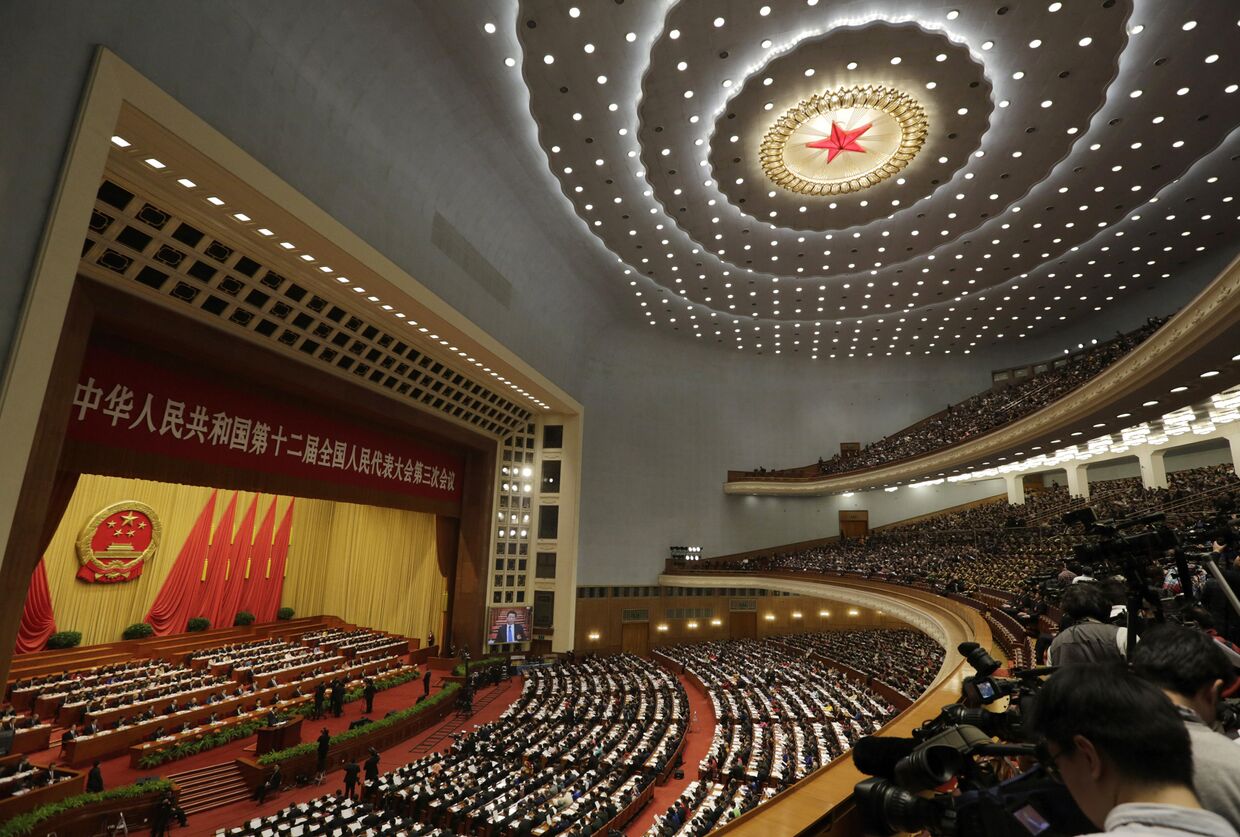 Первая сессия ВСНП в Доме народных собраний в Пекине