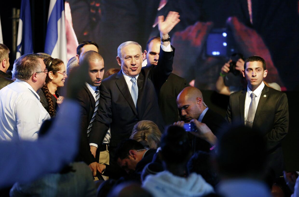 Премьер Израиля Беньямин Нетаньяху заявил о победе на выборах, 18 марта 2015