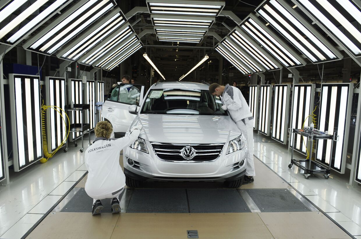Запуск производства полного цикла на заводе Volkswagen Group Rus в Калуге