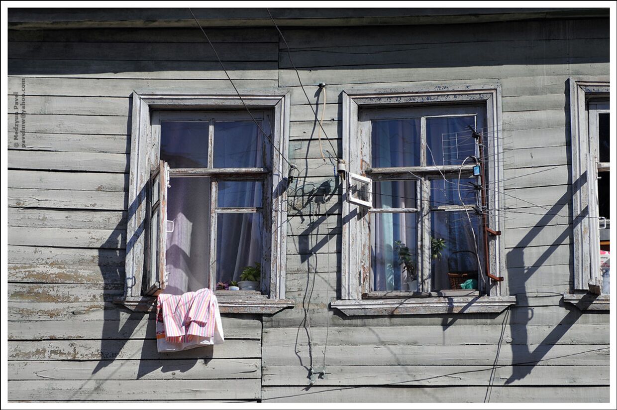 Окна дома в Калуге