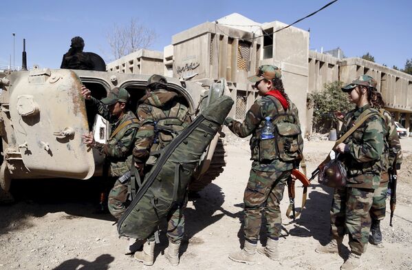 Женский батальон сирийской армии