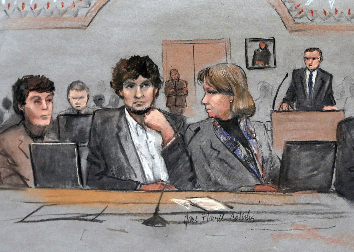 Суд над Джохаром Царнаевым, обвиняемым в совершении теракта во время Бостонского марафона