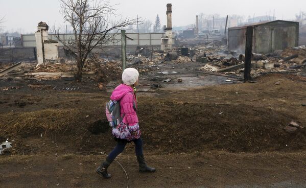 Последствия лесных пожаров в Хакасии