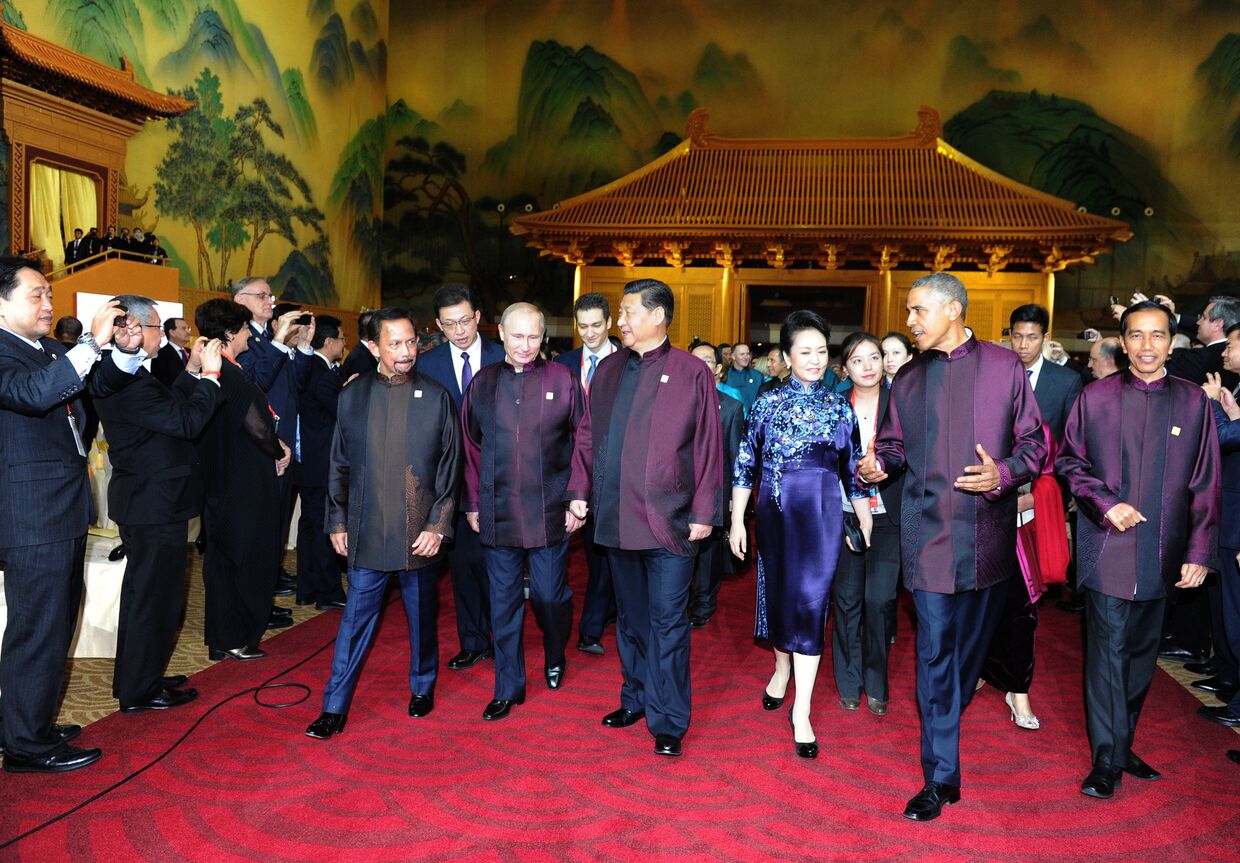 Главы государств стран участников саммита АТЭС в Пекине