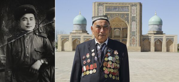 Ветеран Великой отечественной войны Узокбой Ахраев из Узбекистана