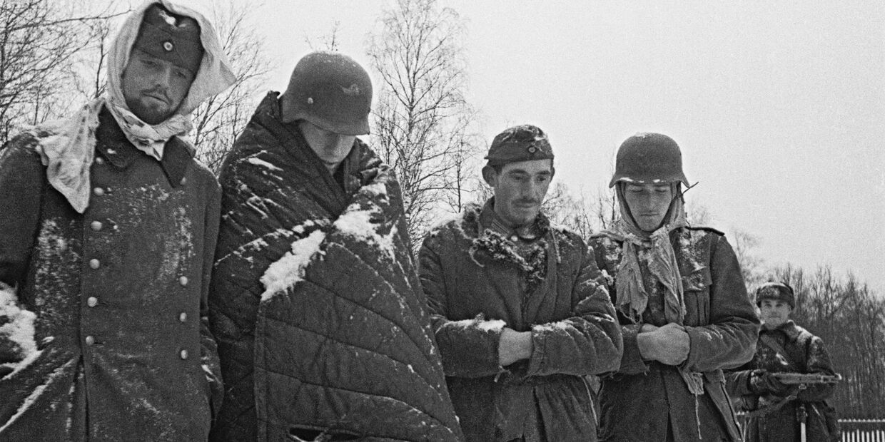 Пленные немцы под Москвой, декабрь 1941 года