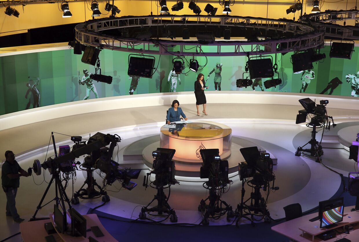 Студия телеканала Al Jazeera в Дохе