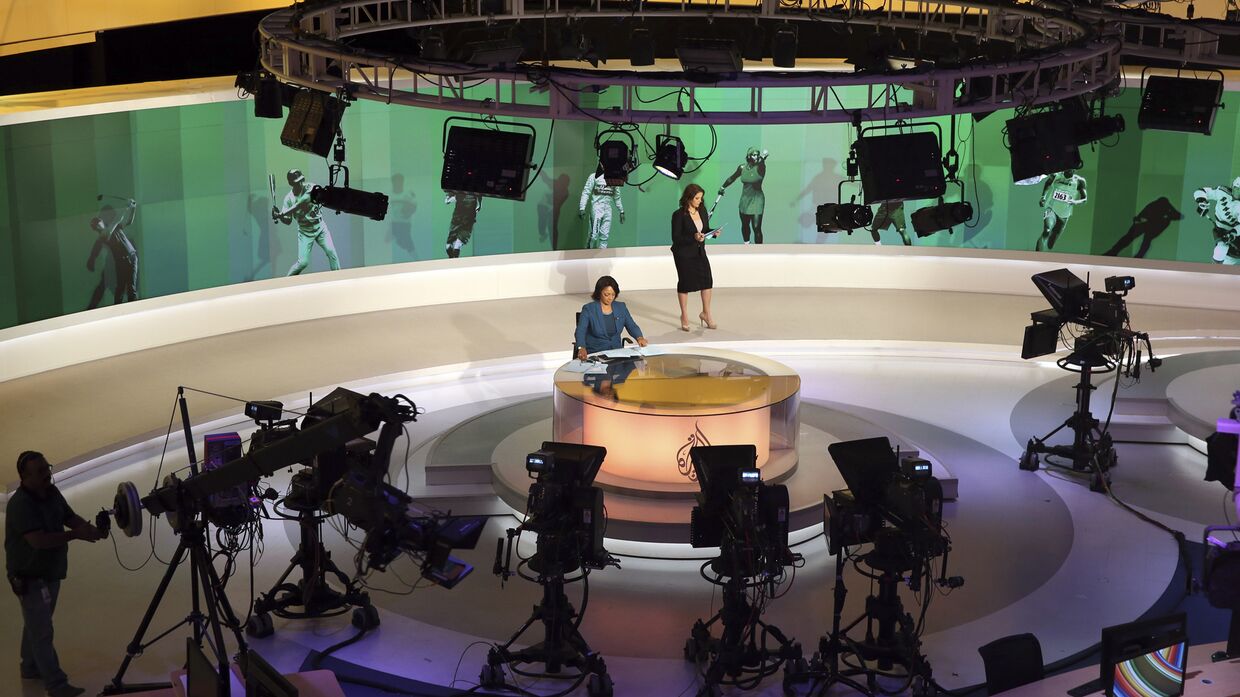 Студия телеканала Al Jazeera в Дохе