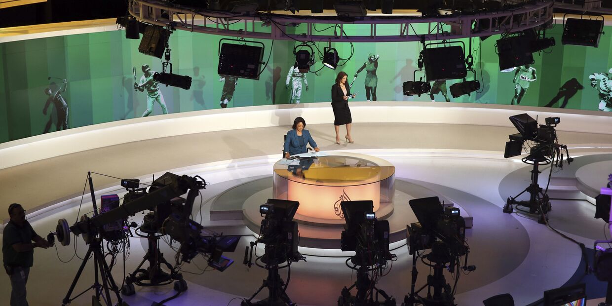 Студия телеканала Al Jazeera в Дохе