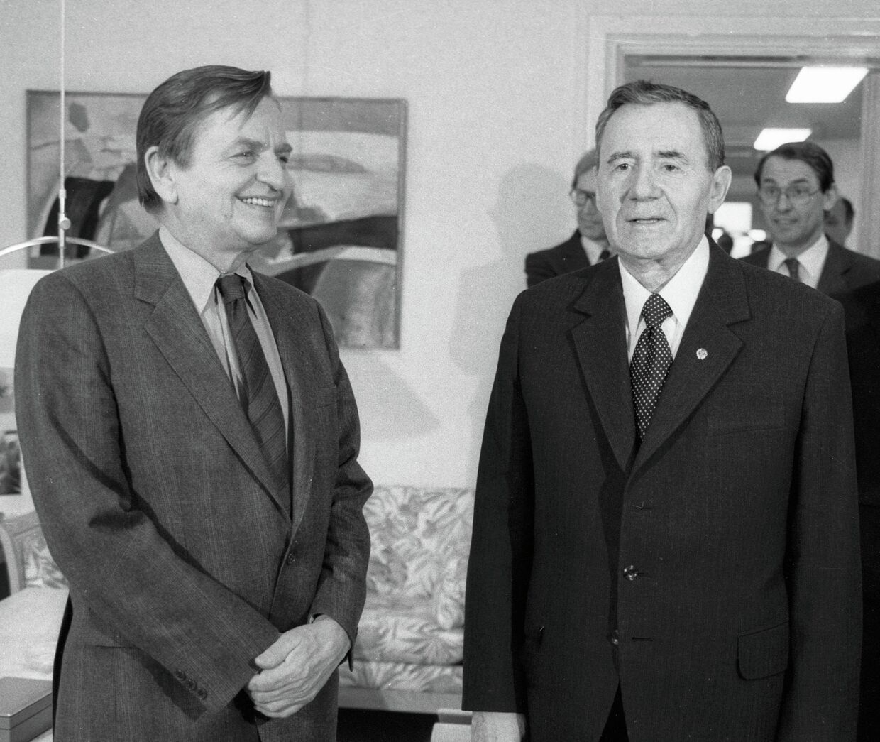 Министр иностранных дел СССР Громыко и премьер-министр Швеции Пальме