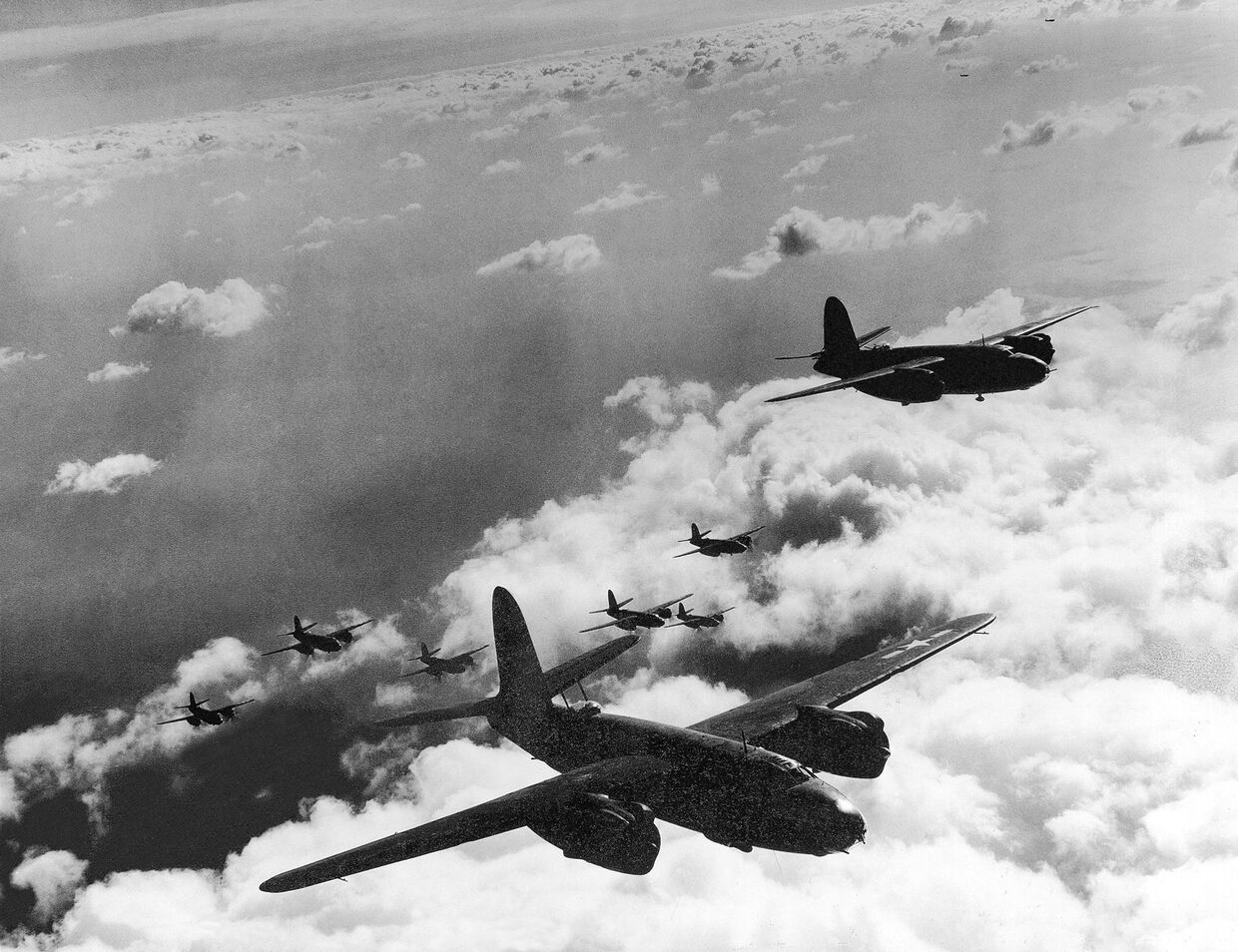Американские бомбардировщики B-26, апрель 1944 года