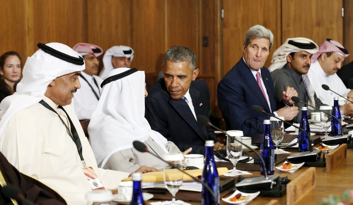 Барак Обама и Джон Керри на саммите с лидерами арабских государств Персидского залива