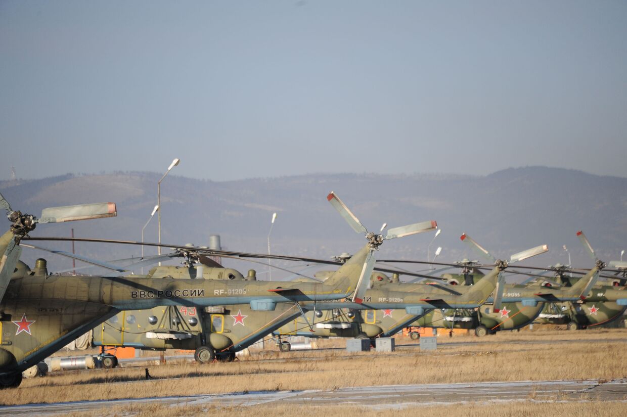 Вертолеты Ми-8АМТШ, построенные на Улан-Удэнском авиационном заводе (УУАЗ)
