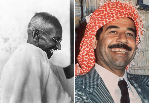 Махатма Ганди и Саддам Хусейн