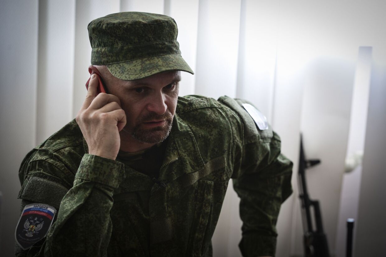 Командир батальона Призрак народного ополчения Луганска Алексей Мозговой