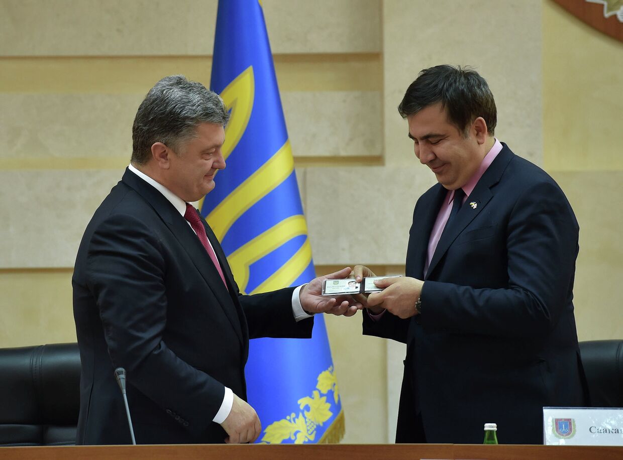 Президент Украины Петр Порошенко назначил Михаила Саакашвили главой Одесской области