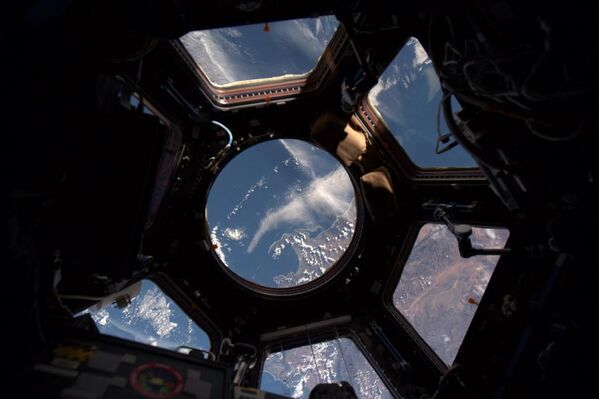 Фотография Земли, сделанная астронавтом Скоттом Келли 