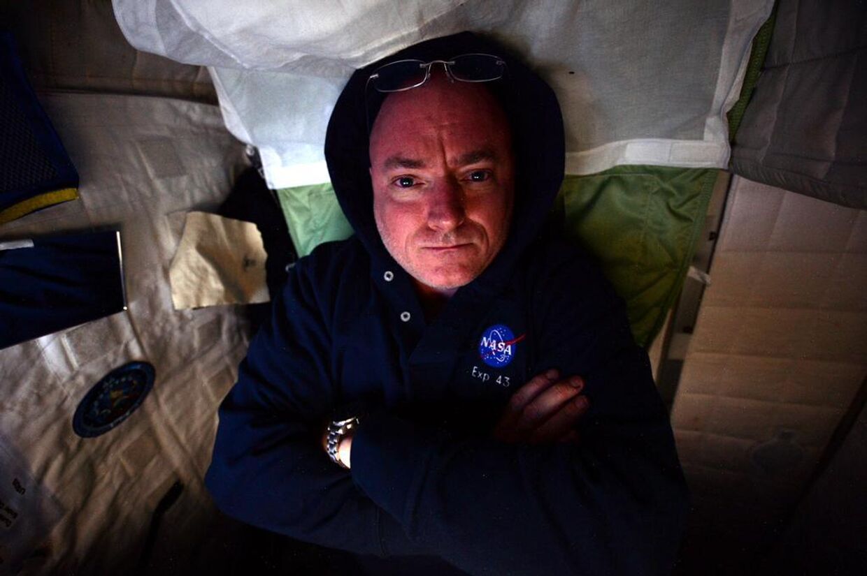 Астронавт Скотт Келли на борту МКС