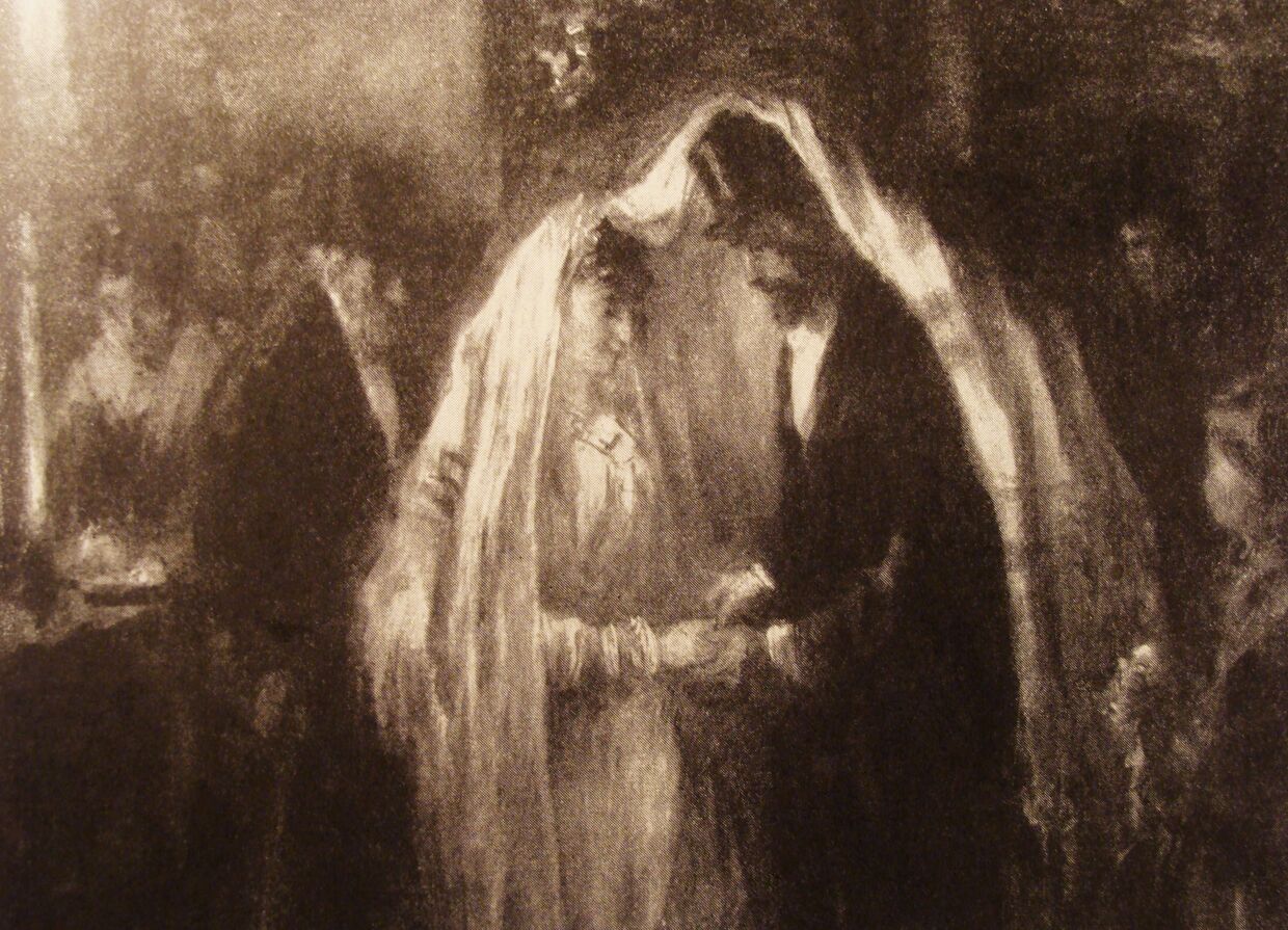 Еврейская свадьба. Картина художника Йозефа Исраэлса