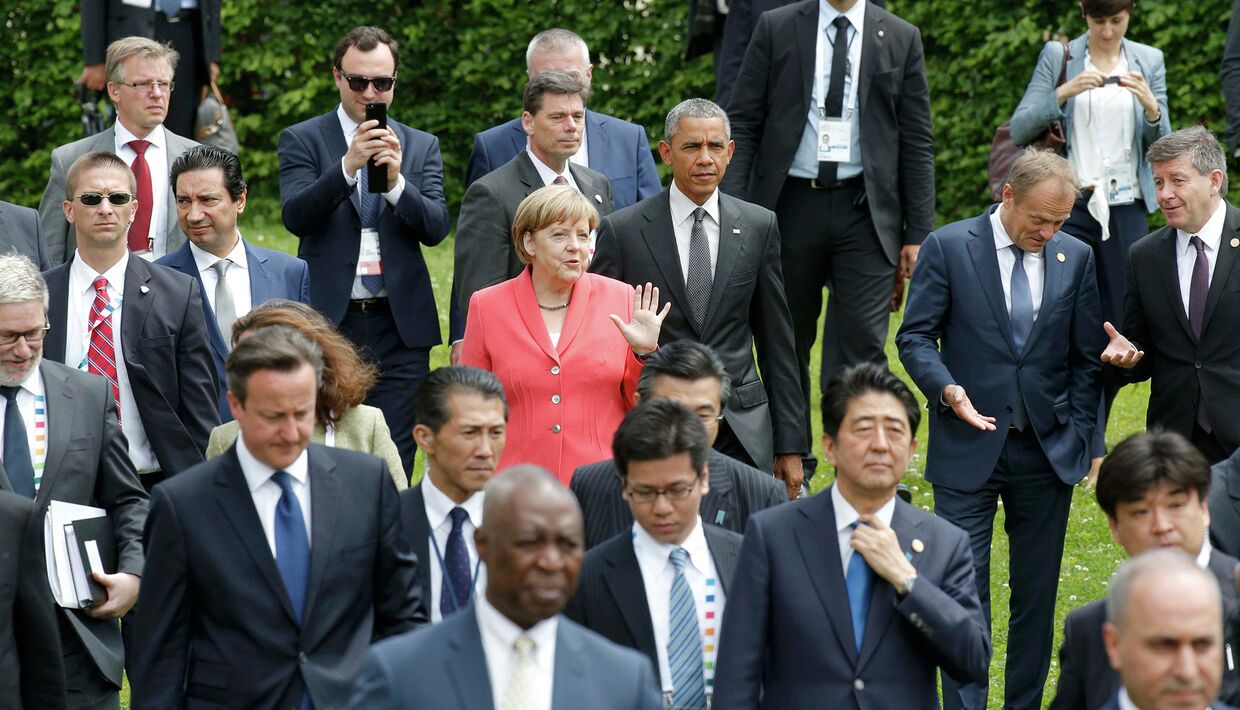 Лидеры стран участников саммита G7 в окрестностях замка Эльмау в Баварии