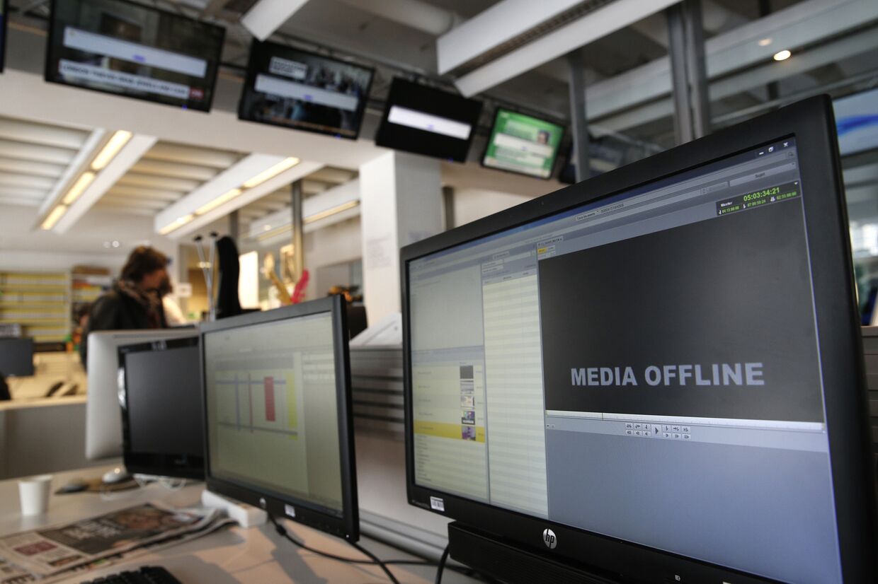 Офис телеканала TV5 Monde после кибератаки