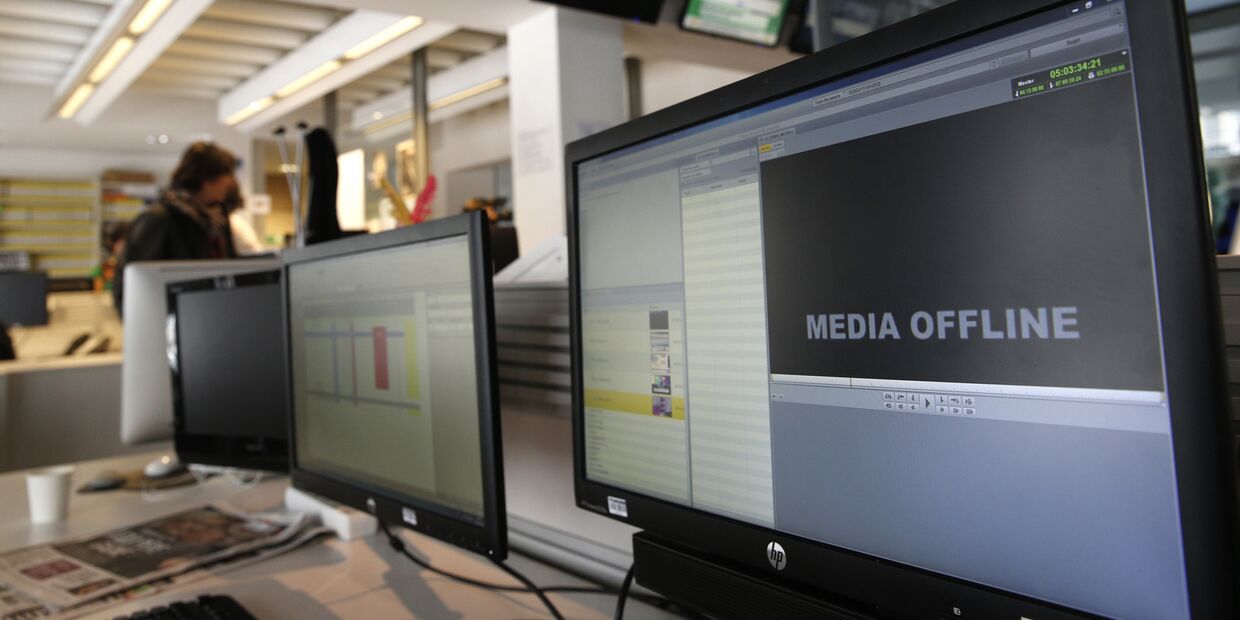 Офис телеканала TV5 Monde после кибератаки