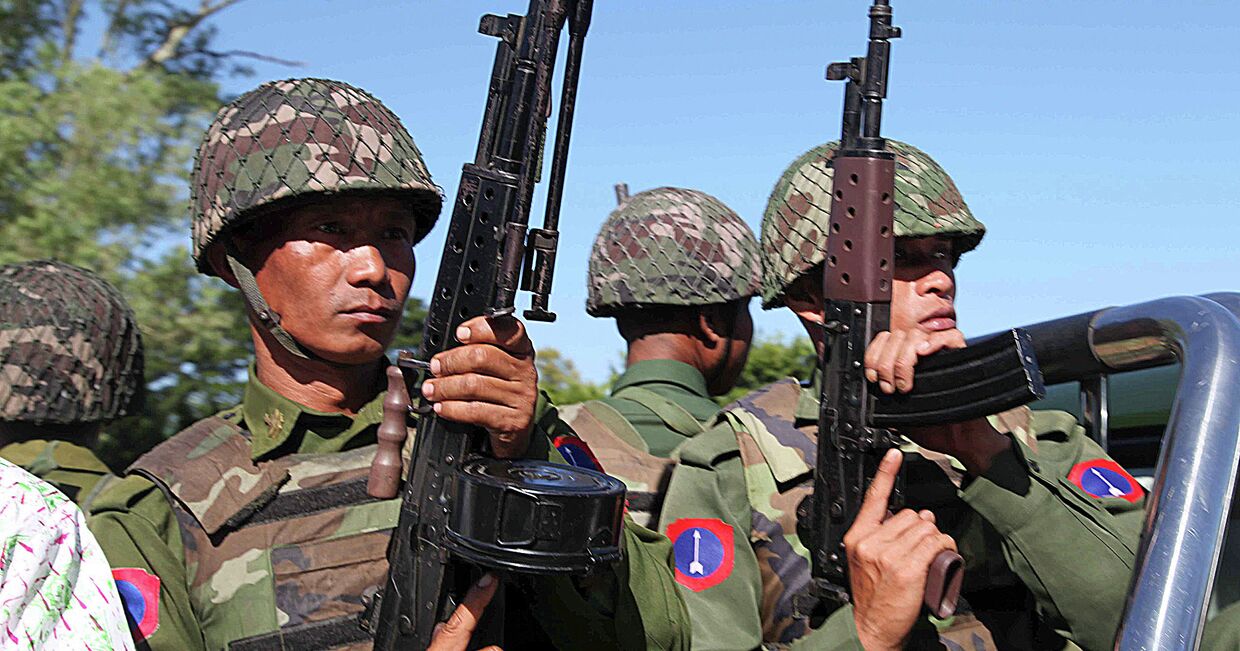 Военнослужащие армии Мьянмы. Архивное фото