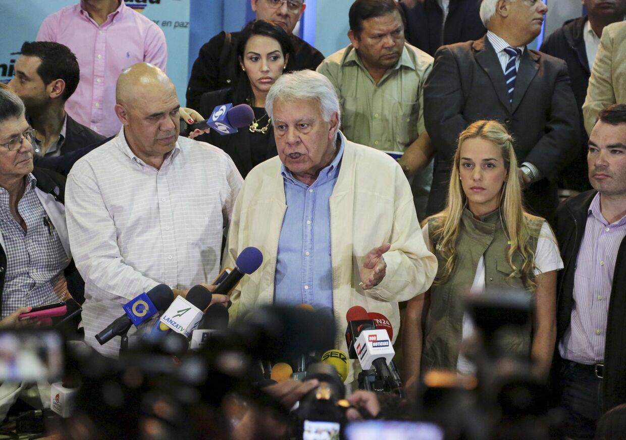 Визит экс-главы испанского правительства Фелипе Гонсалеса в Венесуэлу
