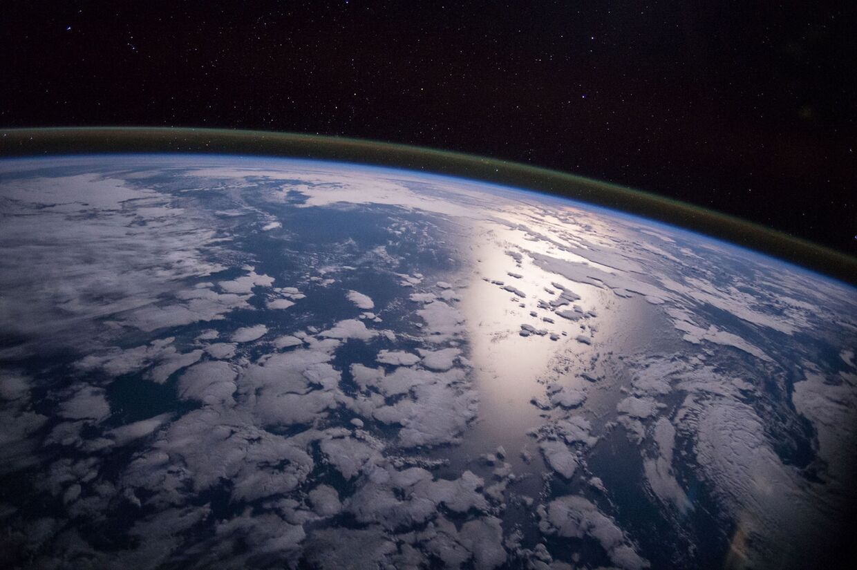 Фотография Земли, сделанная с Международной космической станции
