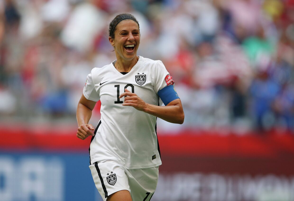 Капитан женской сборной США по футболу Карли Ллойд, 5 июля 2015