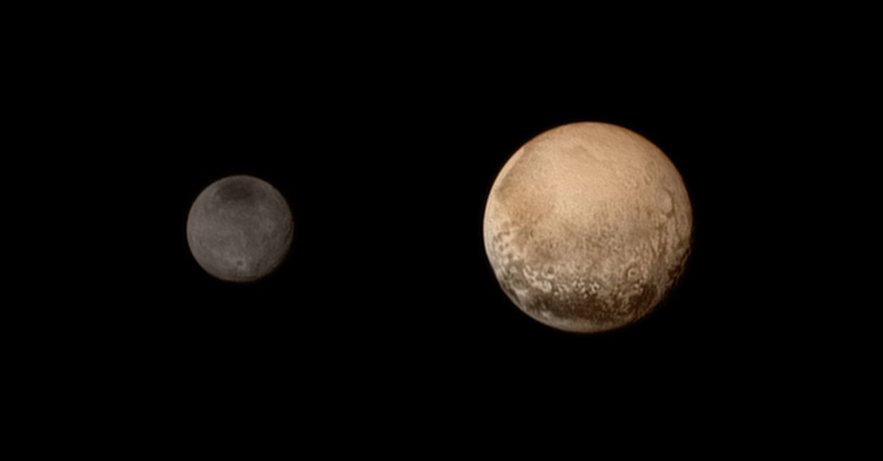 Новый цветной портрет пары Плутона и Харона