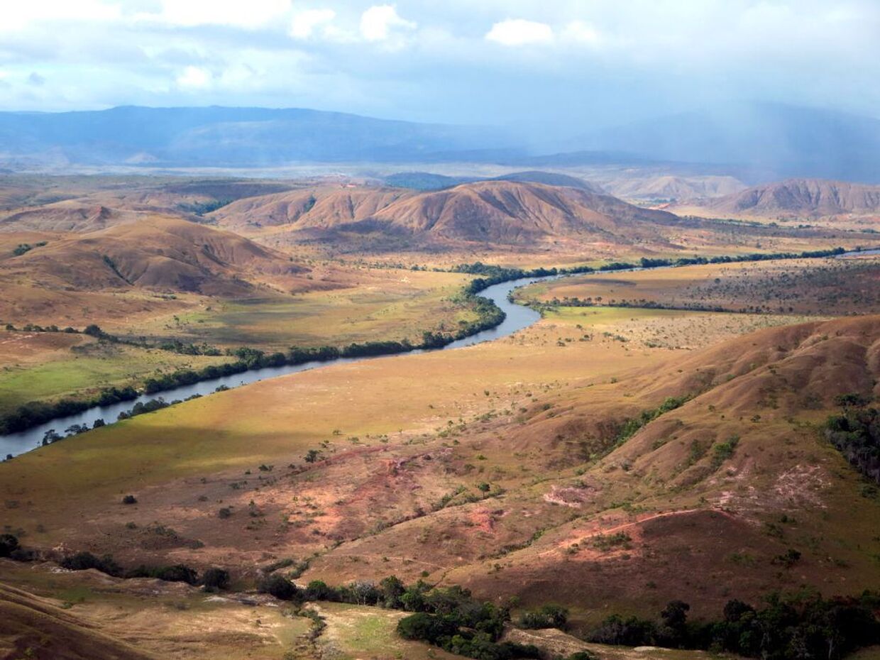Река Иренг на гарнице Венесуэлы и Гайаны