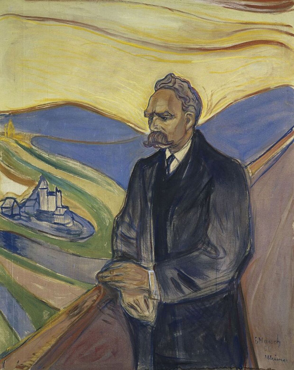 Эдвард Мунк «Портрет Фридриха Ницше», 1906 год