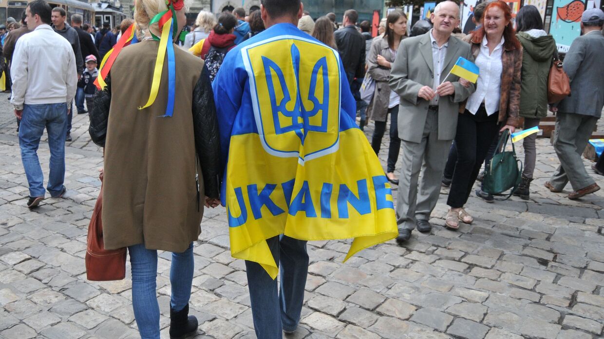 Празднование Дня Независимости Украины во Львове