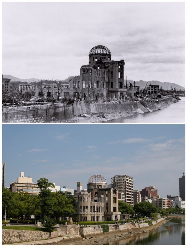 Атомный купол (Выставочный центр Торгово-промышленной палаты Хиросимы) в Хиросиме