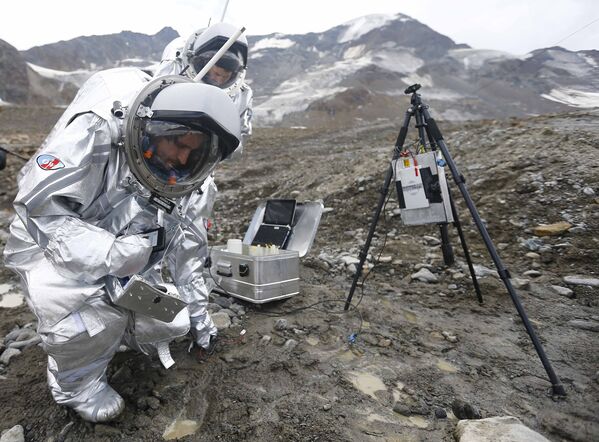 «Экспедиция на Марс» на леднике Каунерталь в Австрийских Альпах