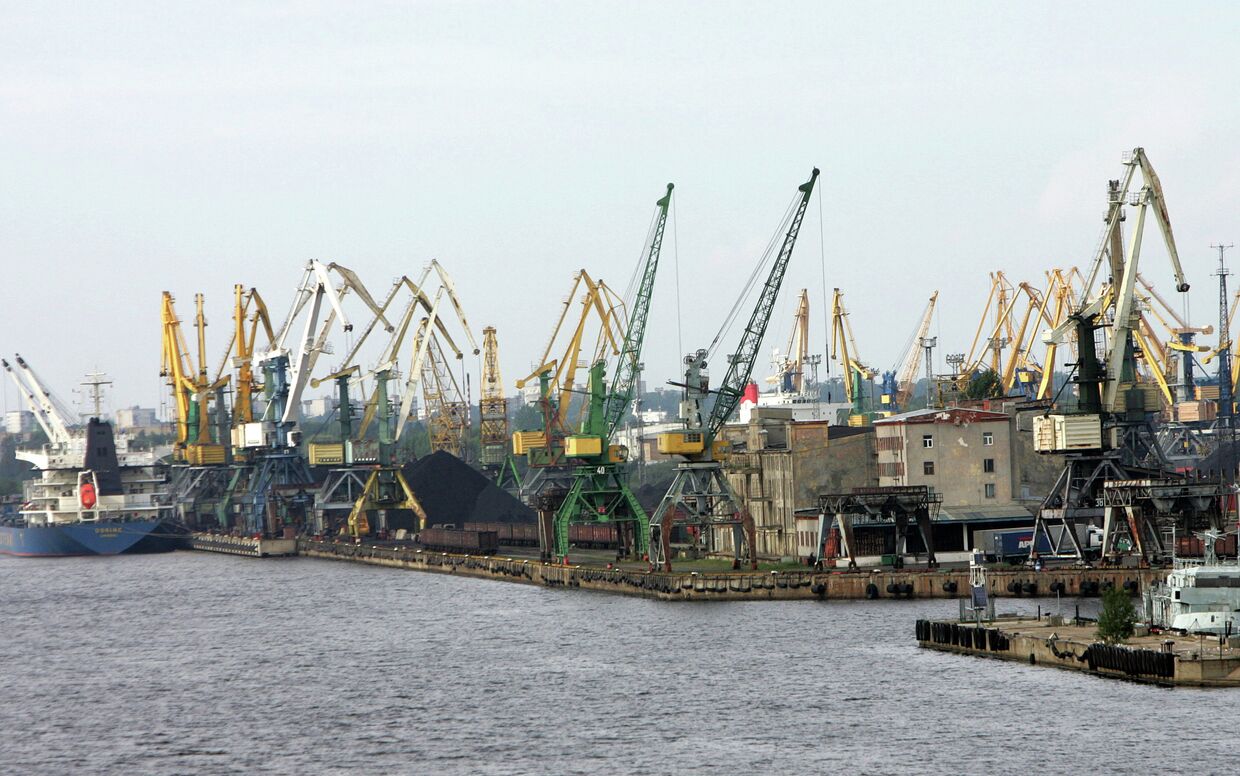 Рижский порт, архивное фото