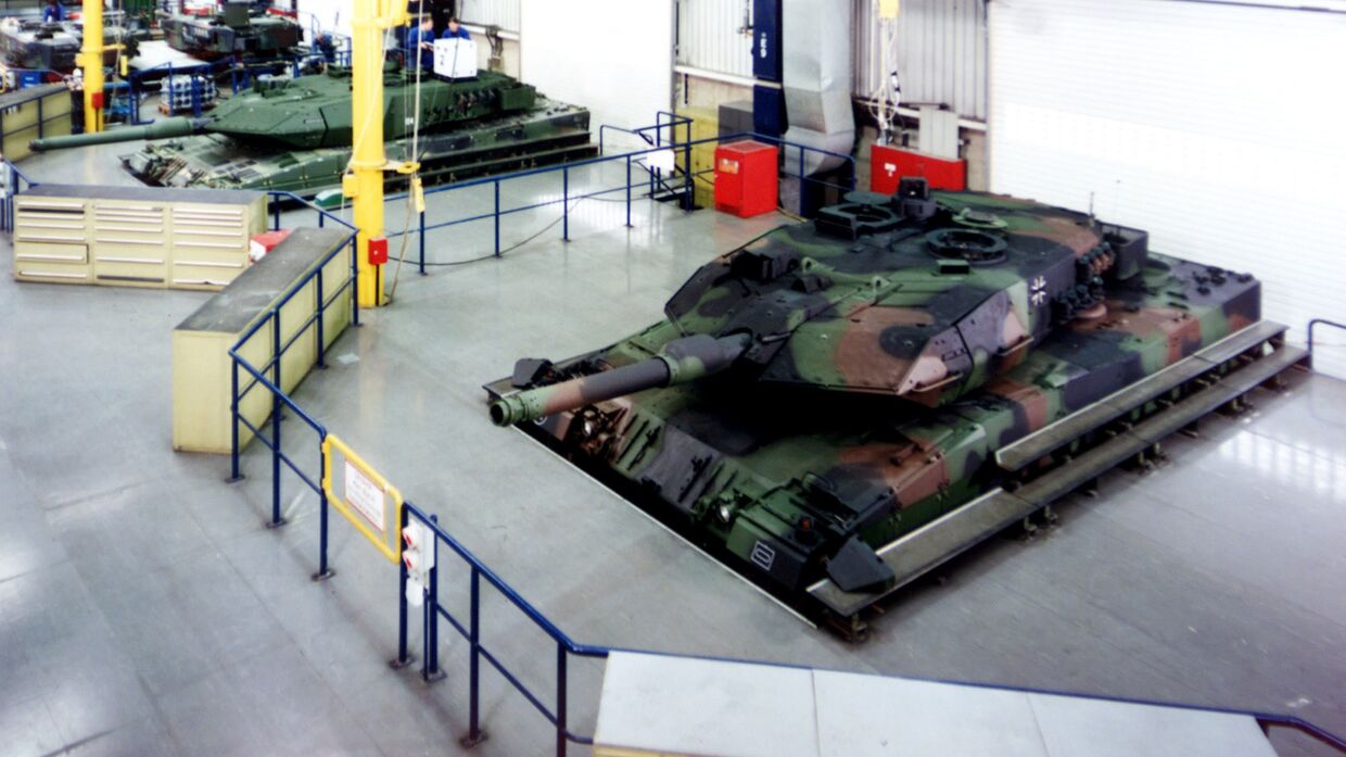 Танк «Леопард 2» на заводе Krauss-Maffei Wegmann в Мюнхене