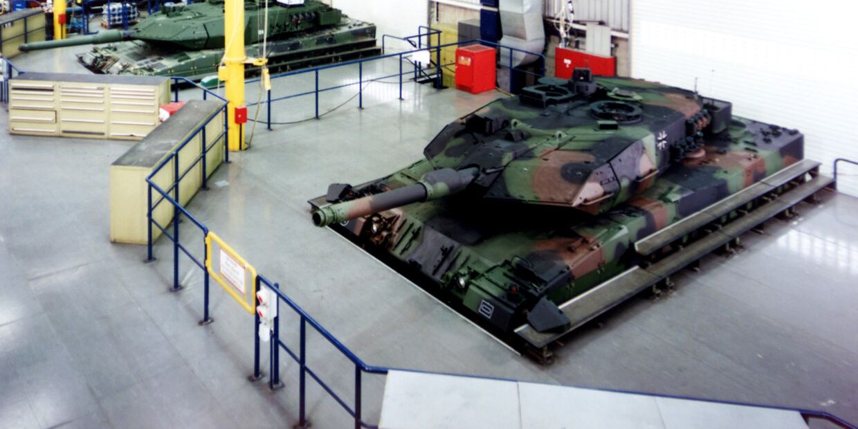 Танк «Леопард 2» на заводе Krauss-Maffei Wegmann в Мюнхене